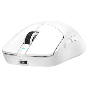 Bloody R77 Ultra Dock Dual Mode Wireless Gaming Mouse White – 20000 CPI Alpha Sensor RGB Gaming Mouse with Charging Dock, 75H Battery & Ultra-Light 64g Design