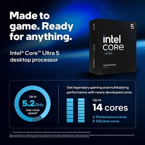 Intel Core Ultra 5 245K Desktop Processor – 14 Core 14 Thread Up to 5.2GHz, 24MB Cache, Arrow Lake, LGA1851, Unlocked
