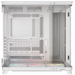 Corsair AIR 5400 RS-R ARGB Computer Case, Triple Chamber, 3x RS-R 120mm Fans, Up To 360mm Radiator, Tempered Glass, White