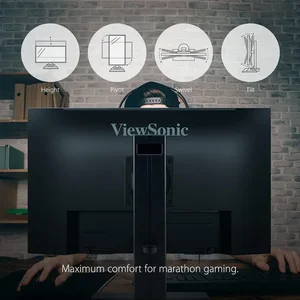 ViewSonic XG2431 Gaming Monitor, 24" FHD 1920x1080, 240Hz, 0.5ms MPRT, Fast IPS, HDR10, FreeSync Premium and G-Sync Compatible, Black
