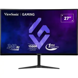 ViewSonic VX2719-PC-MHD Curved Gaming Monitor, 27", FHD, 240Hz, 1ms MPRT, VA, FreeSync Premium, HDR10