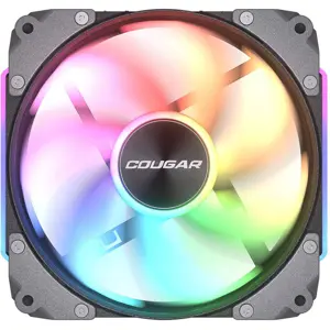 Cougar APOLAR 120 ARGB 3-Fan Pack - Black, Reverse Blade, Modular Daisy-Chain, PWM with Elite Hub