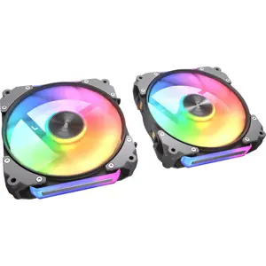 Cougar APOLAR 120 ARGB 3-Fan Pack - Reverse Blade, Modular, PWM, Black w/ Elite Hub
