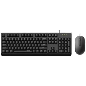 Rapoo X130 PRO Wired Keyboard & Mouse Combo – Full-Size USB Keyboard and Optical Mouse Set