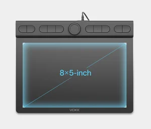 VEIKK Creator VK850 Graphics Drawing Tablet – 8x5 Inch Active Area, 16384 Pressure Levels, Battery-Free Pen