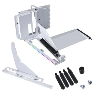 Lian Li VG4-5-V4W 4 Slots Vertical GPU Kit (VG4v4) – White, Vertical Graphics Card Mount