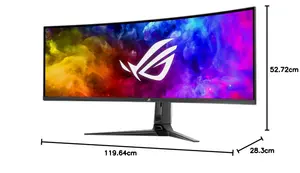 ASUS ROG Swift OLED PG49WCD 49" Super UltraWide 5K Curved Gaming Monitor - Dual QHD 144Hz OLED HDR