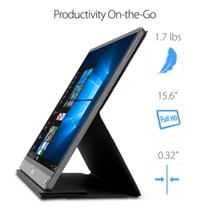 ASUS ZenScreen MB16ACV 15.6" Full HD IPS Portable Monitor - USB-C Travel Display Eye Care