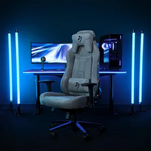 Arozzi Vernazza SFB Soft Fabric Blue Ergonomic Gaming Chair - Metal Frame, 3D Armrests, 5 Lockable Rocking Positions, Up to 145kg