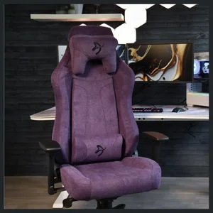 Arozzi Vernazza SFB Soft Fabric PP Purple Ergonomic Gaming Chair - Metal Frame, 3D Armrests, 5 Lockable Rocking Positions, Up to 145kg