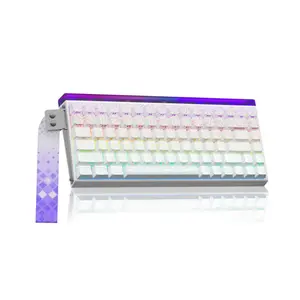 AULA Hero84 White Contour Black King Magnetic Switch Mechanical Gaming Keyboard
