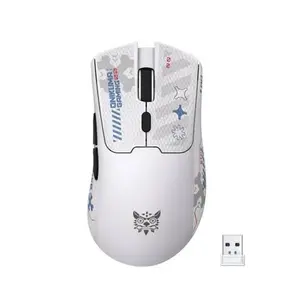 ONIKUMA DM01 White Tri-Mode Wireless Gaming Mouse - 12800 DPI, Ultra Light 57g, RGB