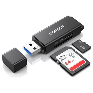UGREEN USB-C + USB 3.0 Card Reader | SD TF MicroSD Card Reader for Laptop PC