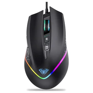 AULA F805 SPCP199 Wired Gaming Mouse 7 Keys 6400DPI Black