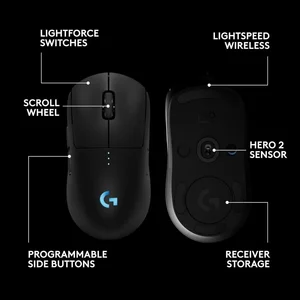 Logitech G PRO X SUPERLIGHT 2 SE LIGHTSPEED Wireless Gaming Mouse – 60g, HERO 2 Sensor, 44K DPI, LIGHTFORCE Switches