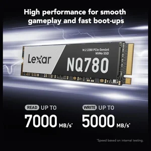 Lexar NQ780 2TB NVMe M.2 2280 Gen4 Internal SSD – 7000 MB/s Read Speed