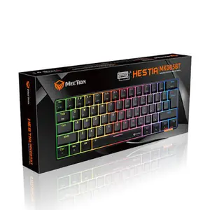 Meetion MK005BT 60% Mechanical Keyboard – Type-C USB + Bluetooth, OUTEMU Blue Switches, RGB Backlit