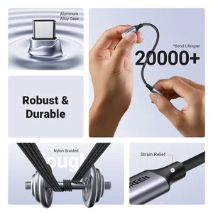 UGREEN USB-C to 3.5mm Audio Cable 10cm – Aluminum Shell Braided Headphone Adapter