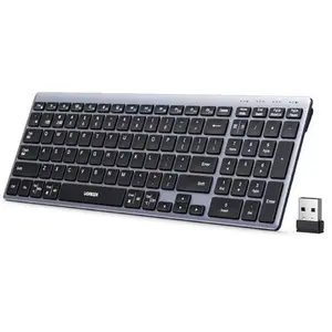 UGREEN K552 Wireless Bluetooth USB Keyboard Grey | Multi-Device Keyboard