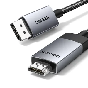 UGREEN DisplayPort to HDMI Cable 1.5M – 4K@60Hz Uni-Directional DP to HDMI Adapter Cable