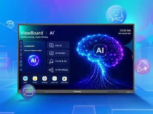 ViewSonic ViewBoard IN6505-C 65" Google EDLA Certified Interactive Display Android 16 - 8GB RAM 128GB, WiFi, AI Tools for Smart Classroom