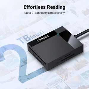 UGREEN USB 3.0 All-in-One Card Reader 50cm – Multi-Slot Memory Card Reader for SD, microSD & CF Cards