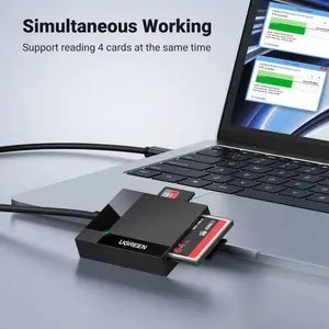 UGREEN USB 3.0 All-in-One Card Reader 50cm – Multi-Slot Memory Card Reader for SD, microSD & CF Cards