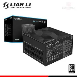 Lian Li SX1200P SX Platinum 1200W 80 Plus Platinum Power Supply – Black, UK, High-End Gaming PSU
