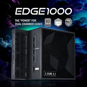 Lian Li EG1000P EDGE Platinum V2 1000W 80 Plus Platinum PSU with EDGE Hub V2 – Black, UK, New Launch