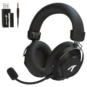 Attack Shark L50 PRO Tri-Mode Wireless Gaming Headset – 53mm Drivers, 7.1 Surround, AI Noise-Cancelling Mic, White