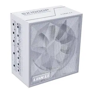 Lian Li SX1000P SX Platinum 1000W 80 Plus Platinum Power Supply – White, UK, High-End Gaming PSU