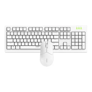 Rapoo 9510M Multi-Mode Wireless Keyboard & Mouse Combo – Ultra-Slim Aluminum Keyboard, Bluetooth & 2.4GHz