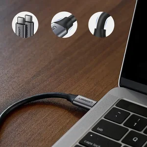 UGREEN 50751 USB-C 3.1 Gen 1 Cable – 5A Fast Charging, Data Transfer, Gray, 1.5 Meter
