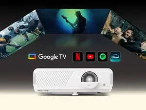 ViewSonic LX750-4K 4000 ANSI Lumens True 4K UHD Laser Smart Home Theater Projector with Google TV, Netflix & 1ms Input Lag