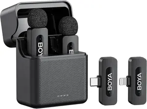 BOYA BY-V3 Dual Wireless Microphone – For iOS Only