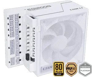 Lian Li EG1200P EDGE Platinum V2 1200W 80 Plus Platinum PSU with EDGE Hub V2 – White, UK, New Launch