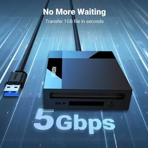 UGREEN USB 3.0 All-in-One Card Reader 50cm – Multi-Slot Memory Card Reader for SD, microSD & CF Cards