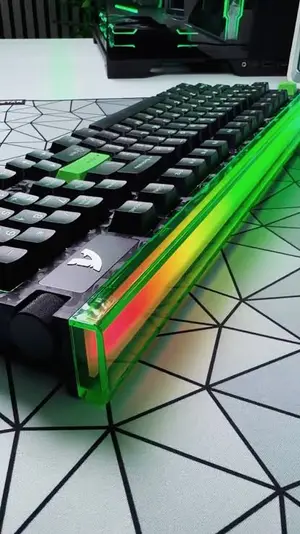 Attack Shark R98 Carbon Fiber Rapid Trigger Magnetic Switch Keyboard – 98-Key, 8000Hz, Green