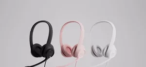 Logitech H390 USB-A Wired Headset Off-White – Noise-Cancelling Rotating Mic, In-Line Controls