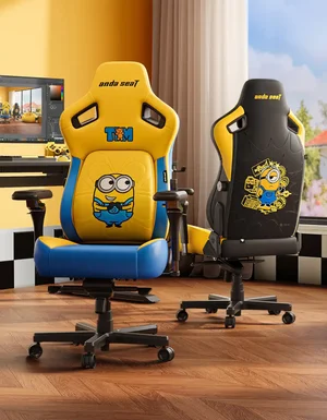 AndaSeat Kaiser 4 Minions New Edition Ergonomic Gaming Chair Yellow Minions Design - Licensed Minions Edition Gaming Chair