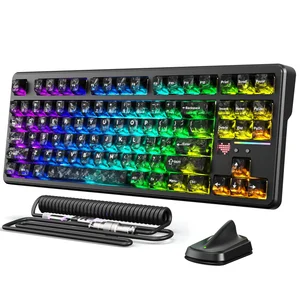 Attack Shark X87 Ultra Wireless Mechanical Keyboard – TKL, Tri-Mode 2.4GHz 8K / Bluetooth / USB-C, RGB, Ink Shade