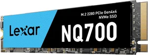 Lexar NQ700 2TB NVMe M.2 2280 Gen4 Internal SSD – 4500 MB/s Read Speed