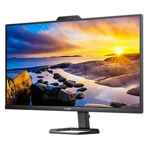 Philips 27E1N5600HE 27" QHD IPS Monitor 75Hz with 5MP Windows Hello Webcam, Mic, USB-C Hub & Speakers - Ergo Base Office Monitor