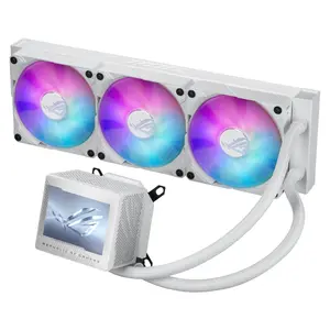 ASUS ROG Ryujin III 360 ARGB Extreme 360mm AIO Liquid CPU Cooler OLED Display Noctua Fans Premium Gaming Cooling Intel AMD Support Black/White