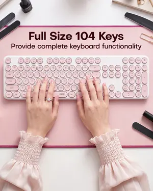 Rapoo X260S Wireless Keyboard & Mouse Combo – 2.4GHz, Silent Click, Floating Retro Round Keycaps, 1000 DPI