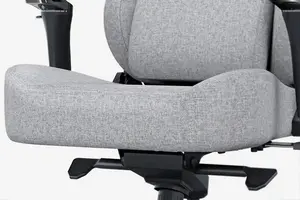 AndaSeat Kaiser 4 V2 L with 6D Armrest Ergonomic Gaming Chair Ash Grey Fabric - Large Premium Gaming Chair