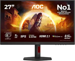 AOC U27G4 27" 4K UHD 160Hz / FHD 320Hz Dual Refresh Fast IPS Gaming Monitor 0.3ms HDR400 HDMI 2.1 for PS5 & Xbox
