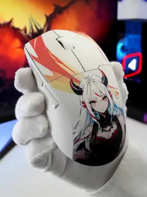 Redragon King Max M918 AKG-Pro Wired Bluetooth 2.4G Gaming Mouse Anime Design