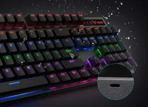 Rapoo V500 PRO TM Mechanical Gaming Keyboard – RGB Backlit, Aluminum Frame, Anti-Ghosting