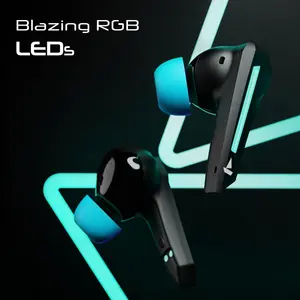 Faster Firefly Wireless Earbuds – IPX4 Water Resistance, Ultra-Low Latency, RGB Lighting, HiFi Audio